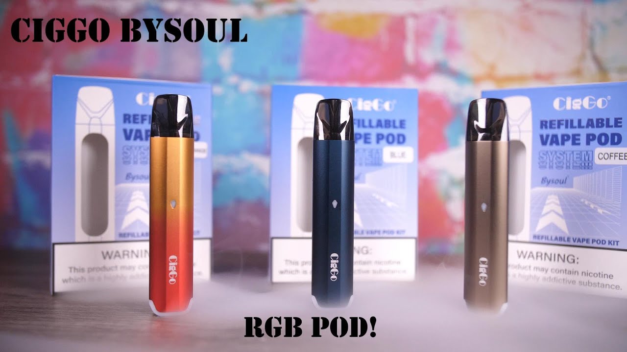 A RGB POD! Ciggo Bysoul Pod Review! VapingwithTwisted
