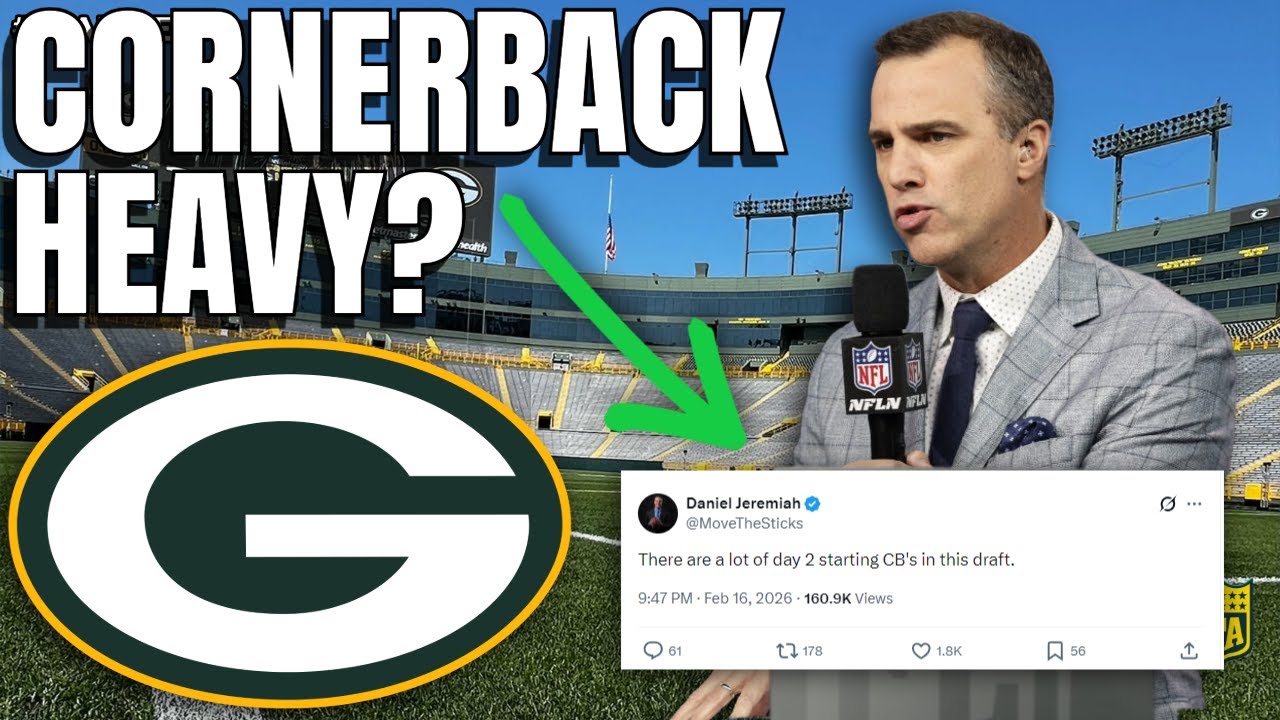 🔴 NFL Scout DANIEL JEREMIAH Says Cornerback Is LOADED This Draft! Who Should The Packers Select?