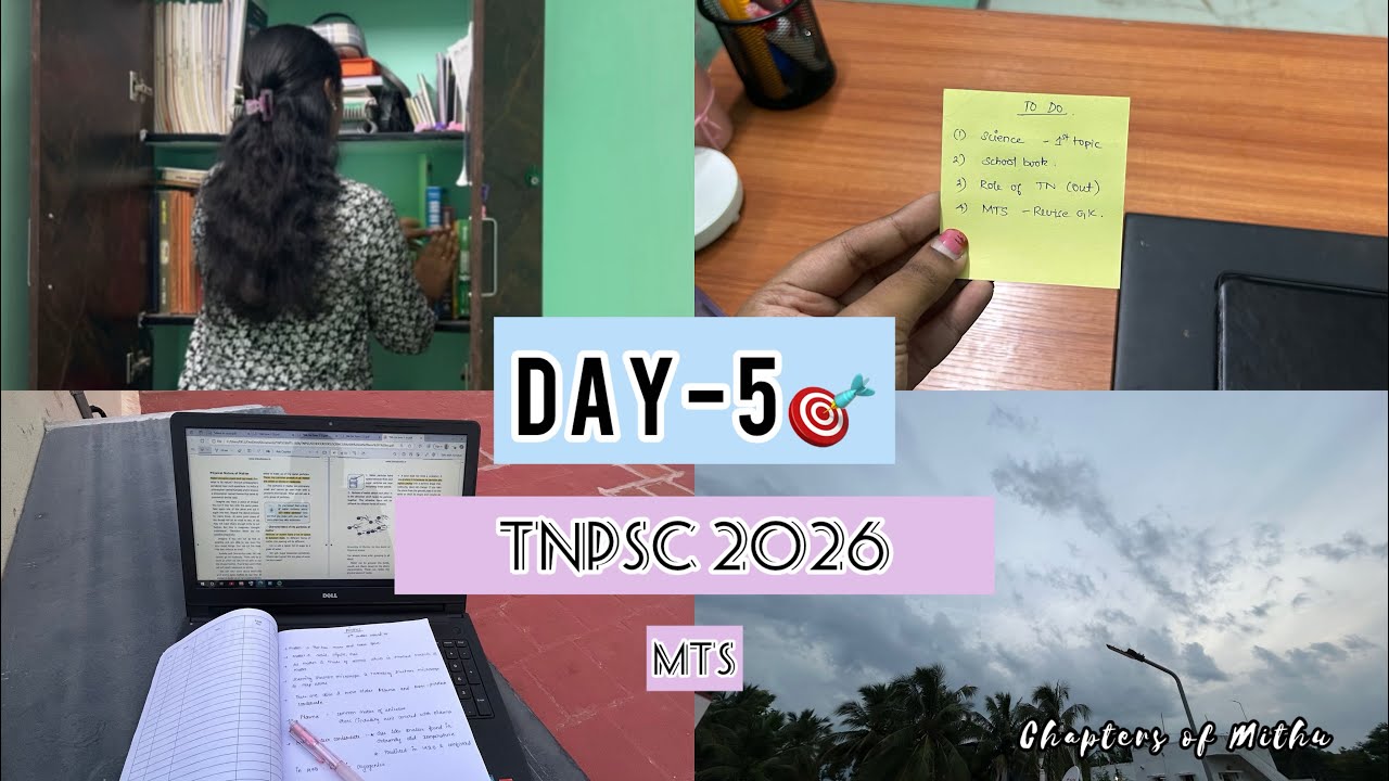 Day 5: TNPSC 2026 Preparation | #tnpsc2026  #studyvlog  #studywithme #tnpscpreparation #tnpsc 