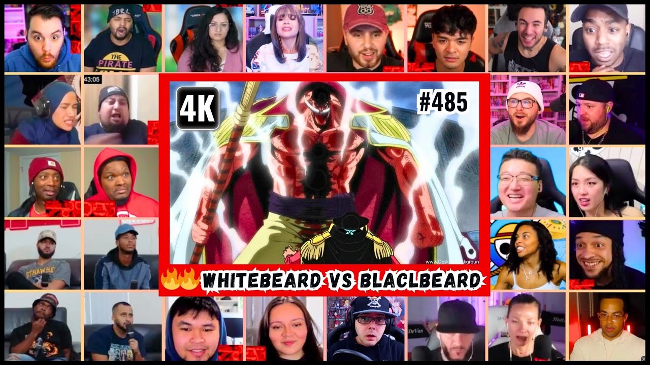 🔥🔥30+ Reactors WHITEBEARD VS BLACKBEARD Mega Reaction Mashup -One Piece Episode 485 Reaction Mashup
