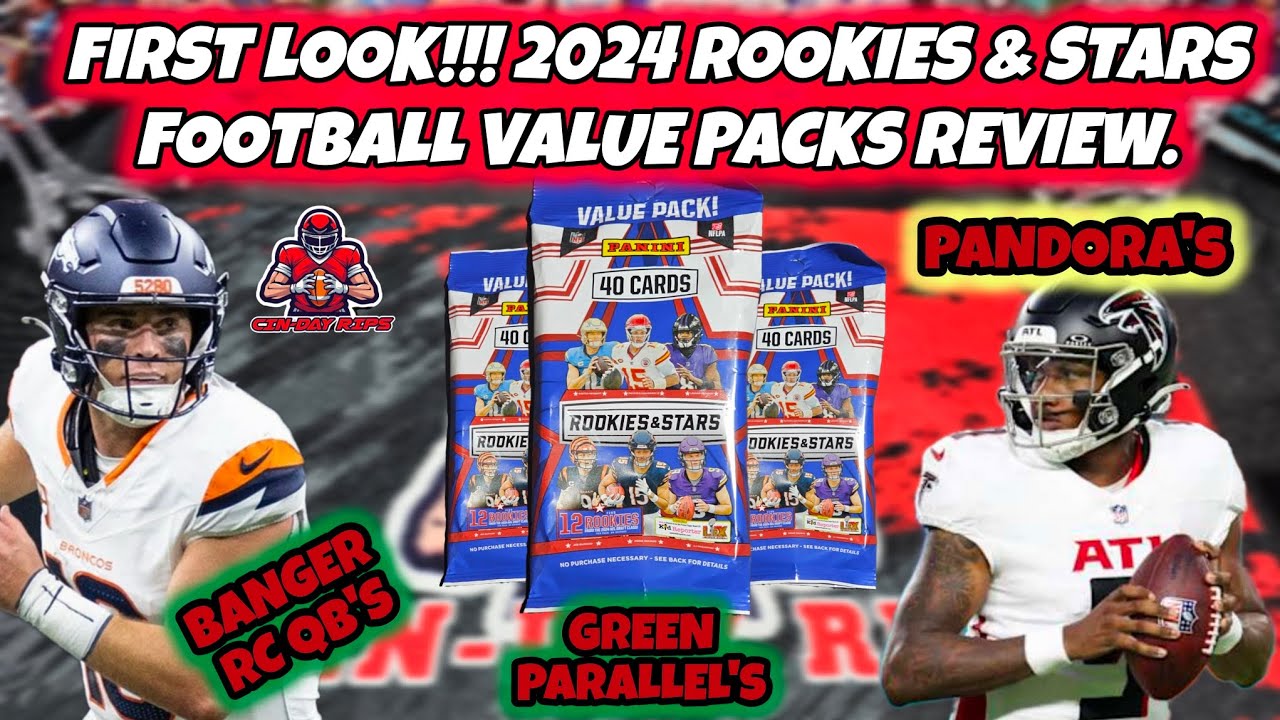 WORLD PREMIER! 2024 ROOKIES AND STARS VALUE PACKS! PANDORA CHASE, QB GREEN PARALLEL PULLS! #panini