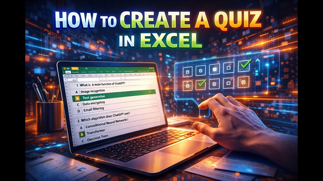 How To Create A Multiple Choice Quiz In Excel