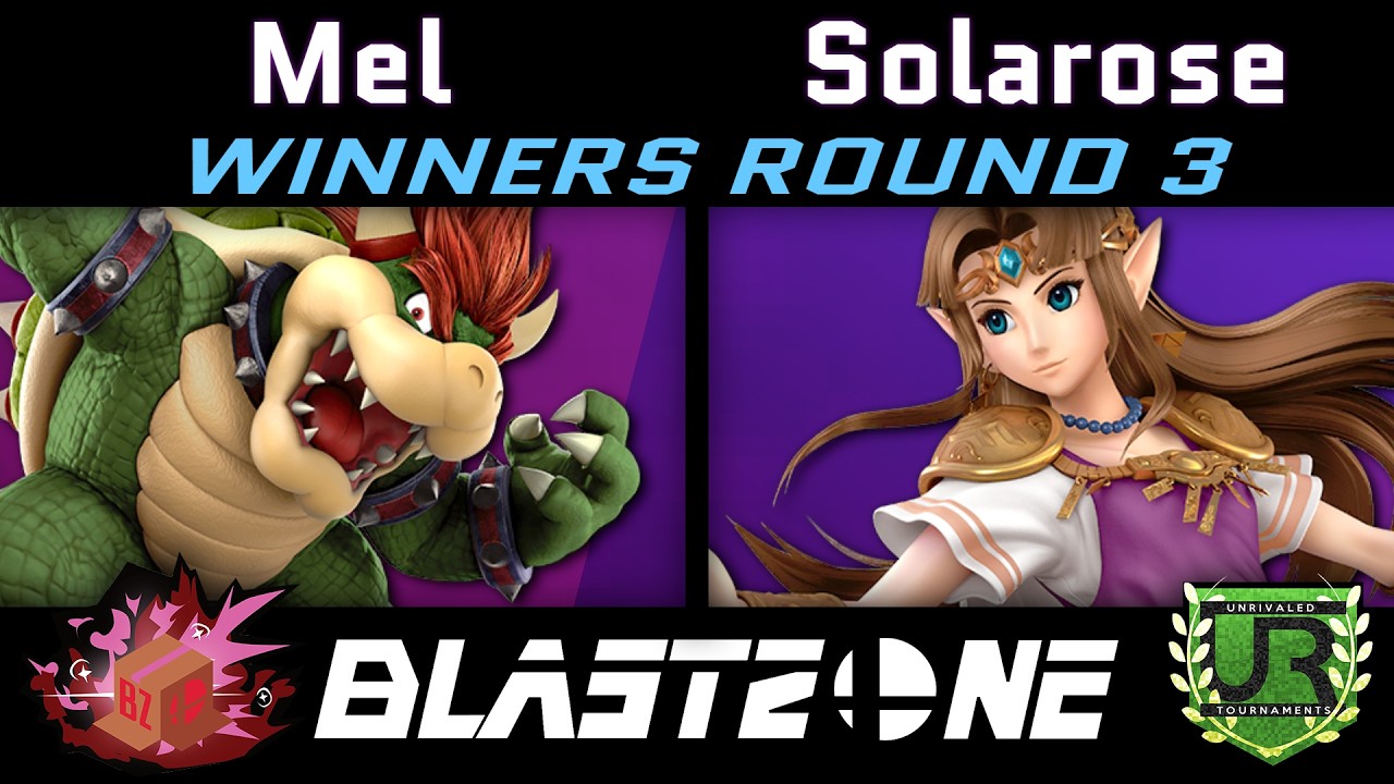 Mel (Bowser) vs Solarose (Zelda) Blast Zone 150 WINNERS ROUND 3