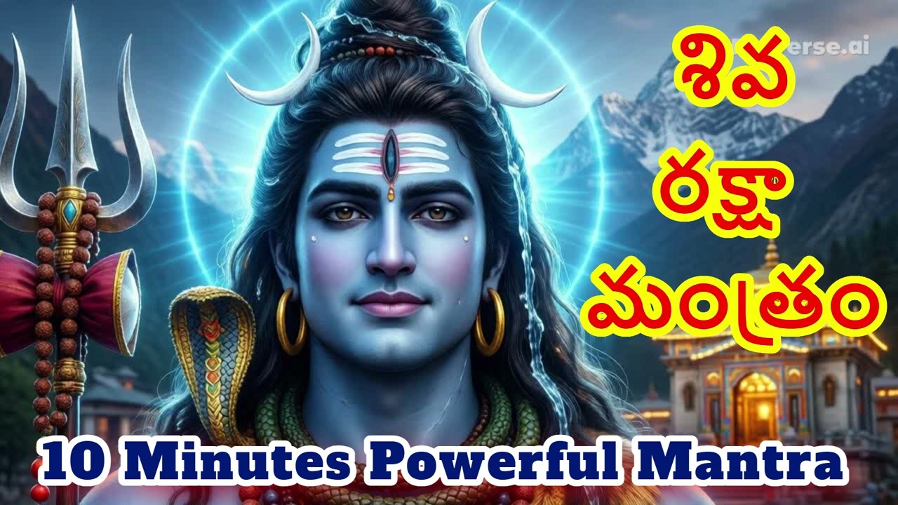 🔥 శక్తివంతమైన శివ రక్షా మంత్రం 🔱 | Powerful Shiva Raksha Mantra #shivabhakti #telugudevotional #shiv