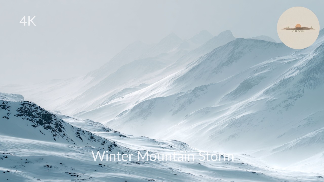 Winter Mountain Storm | 3 Hours of Atmospheric Nature Ambience