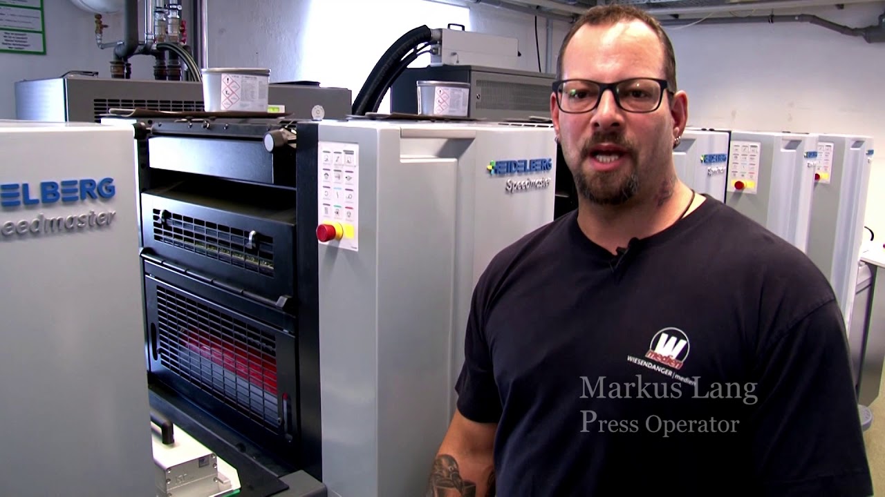 Customer testimonial Speedmaster SX 52 UV / LED UV -  Wiesendanger medien GmbH, Murnau, Germany.