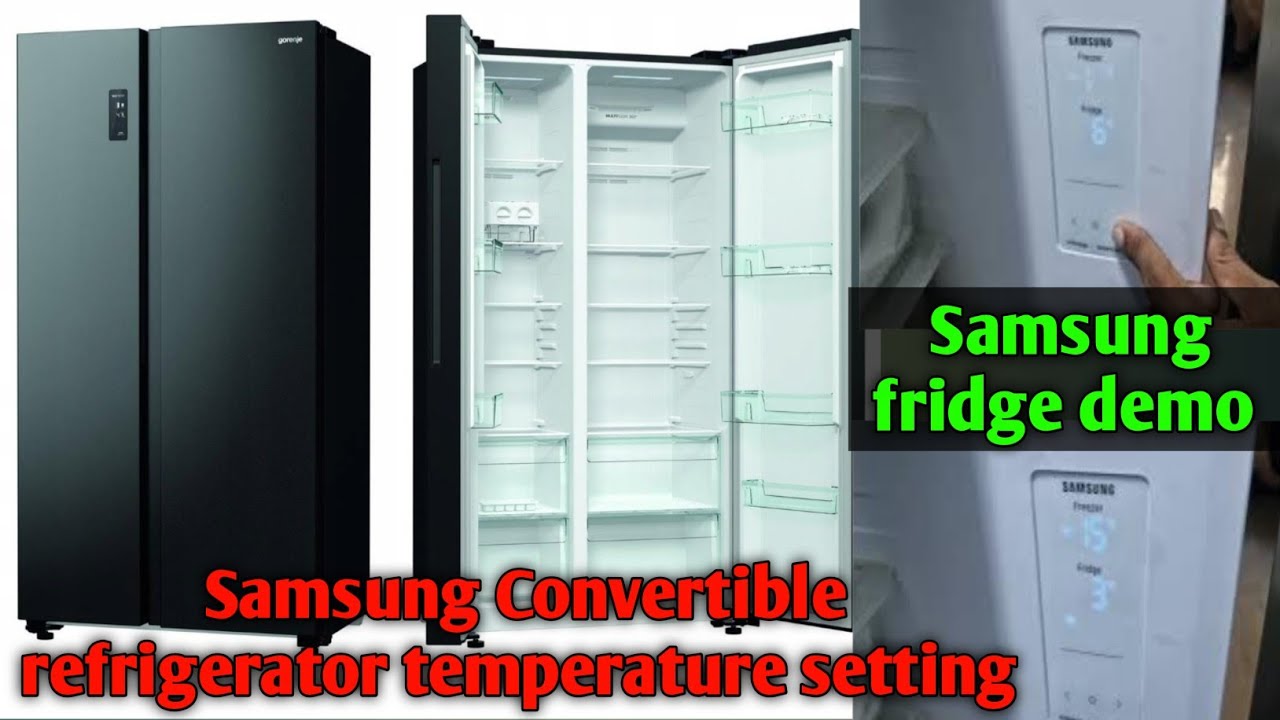 Samsung side by  side refrigerator temperature setting|Samsung side by side refrigerator demo#demo