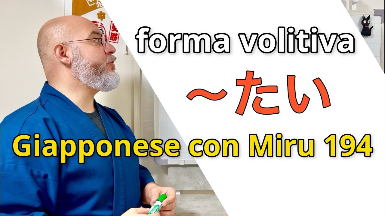 Miru - Lezione di giapponese 194 (〜たい)