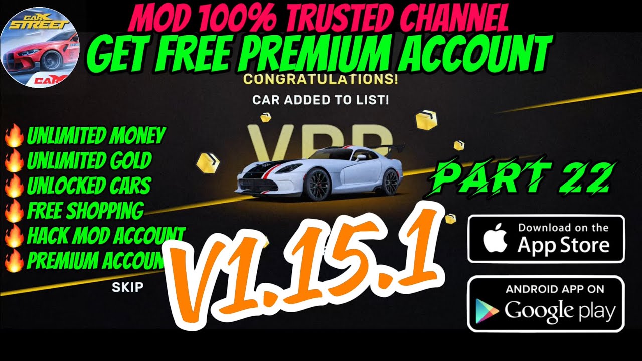 🤑 CarX Street MOD/HACK V1.15.1 | Part 22 Unlimited MONEY GOLD in CARX STREET no antiban 