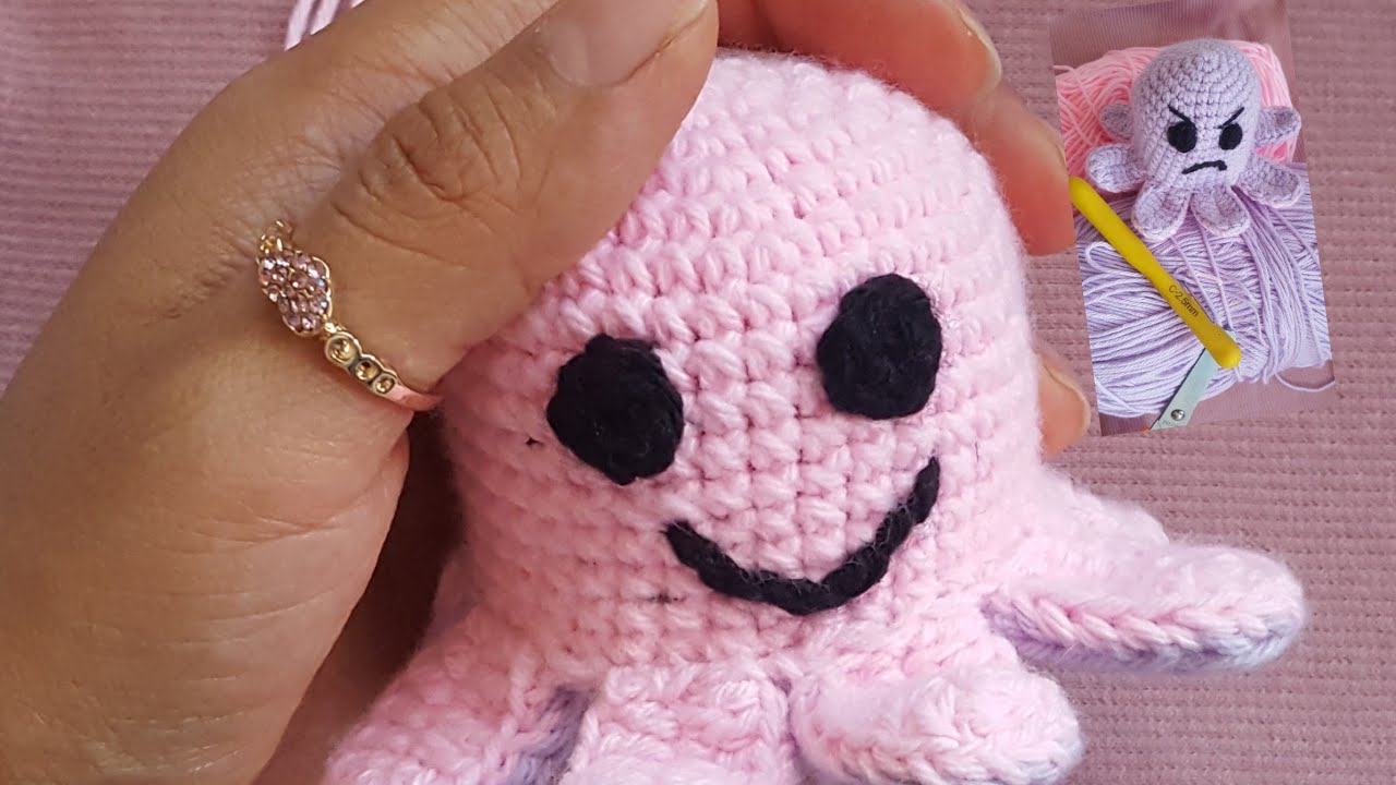 pulpo reversible tejido a crochet