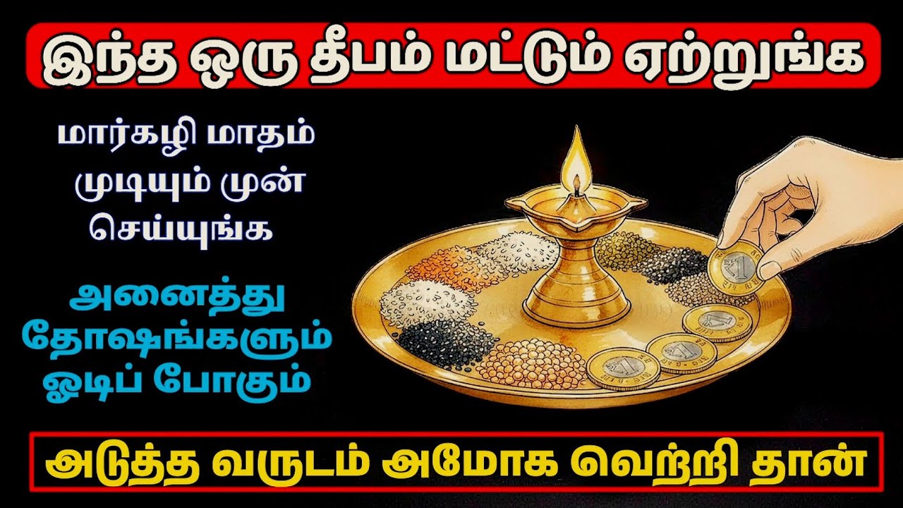 💥 ஒரு தீபம் போதும்: மார்கழிக்குள் 1 வருட தோஷம் நீங்க! #vilakku #pariharam #margazhi 