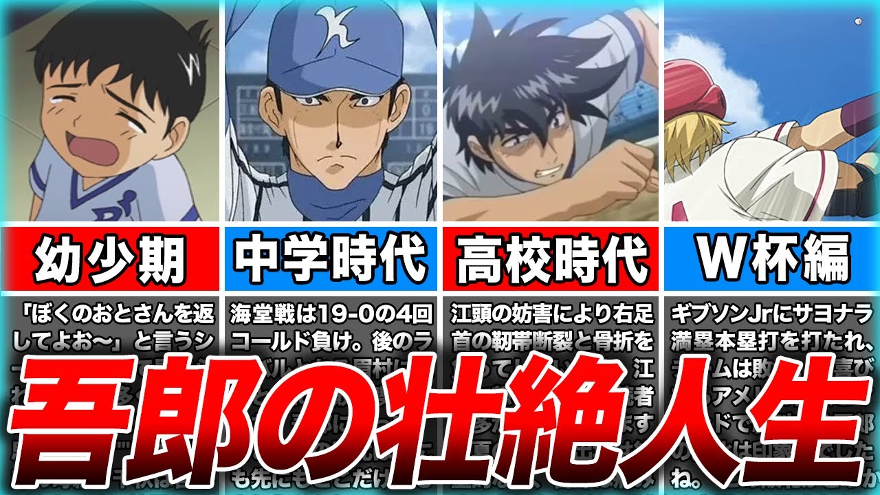 【メジャー】吾郎の壮絶すぎる人生をまとめてみた。（ゆっくり解説）