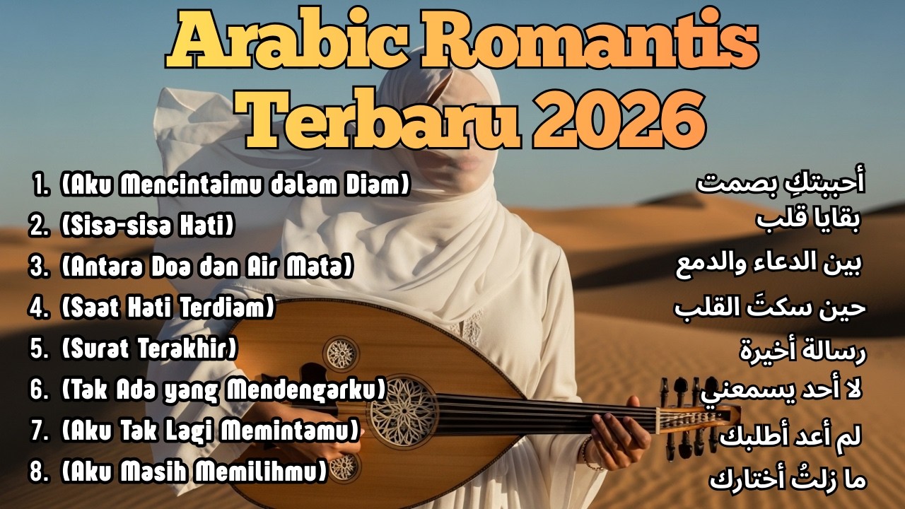 Full Album Lagu Arab Terbaru 2026 – Mencintaimu dalam Diam, Sisa Sisa Hati – Full Arabic Songs ✨