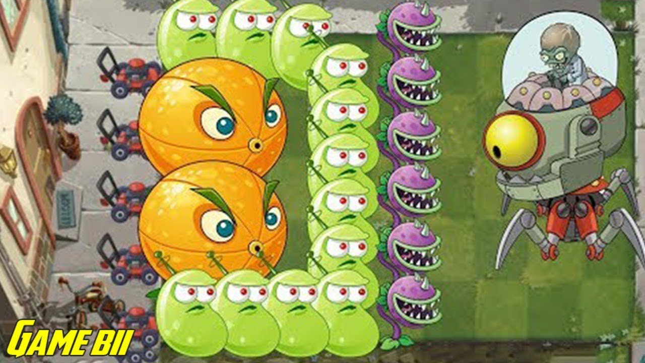 Plants vs Zombies 2 - Citron, Laser Bean vs All Dr. Zombot