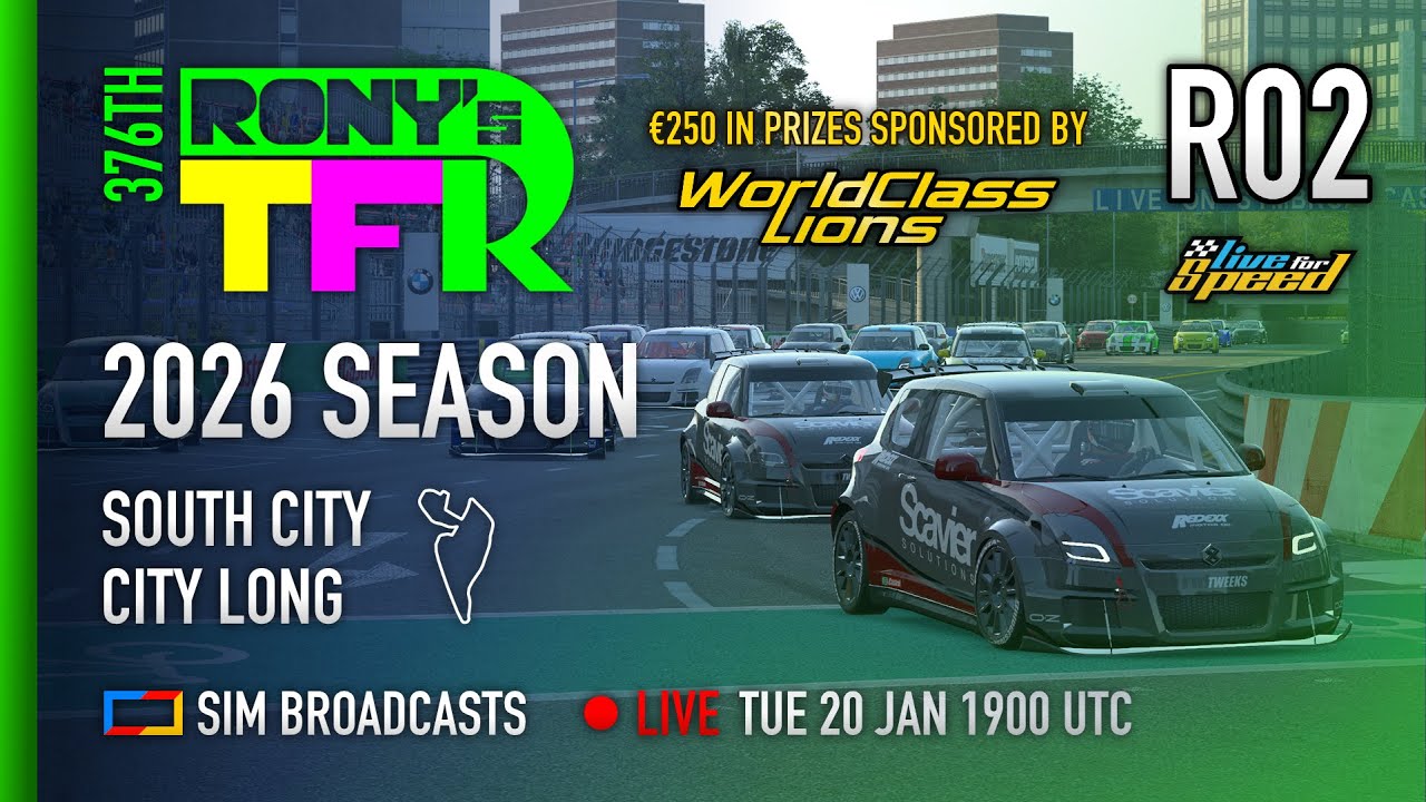 376th Rony's Tuesday Fun Race - 2026 Season Round 2 | Live for Speed