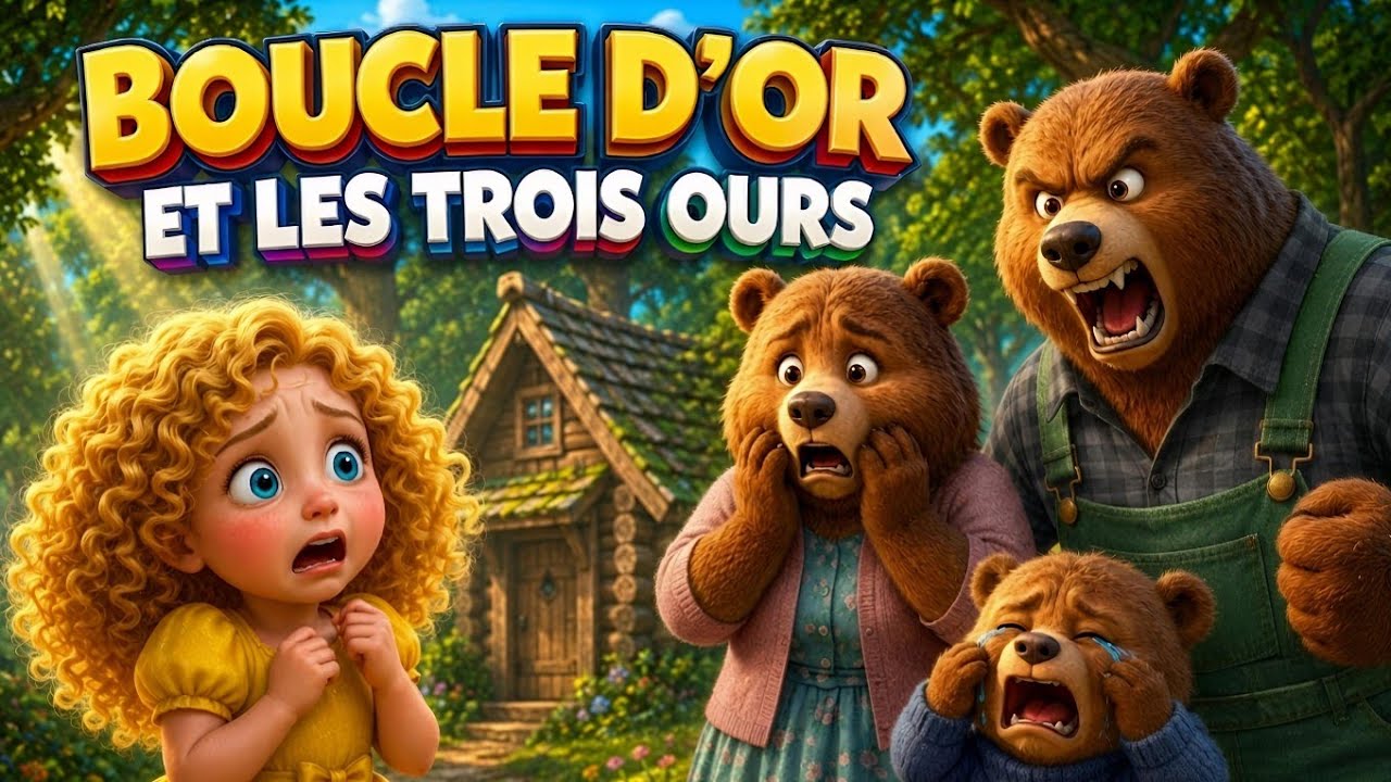 Boucle d'Or et les trois ours | l'histoire du soir que les enfants adorent (dessin animé)
