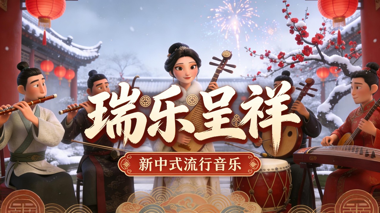 一曲祥和，静听太平🏮节日氛围音乐🧨无缝接歌 热闹不冷场｜Chinese New Year Music