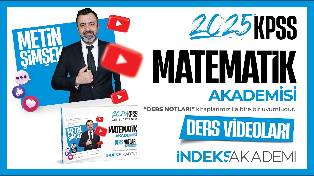 1- 2025 KPSS - Matematik - Temel Kavramlar - I - Metin ŞİMŞEK