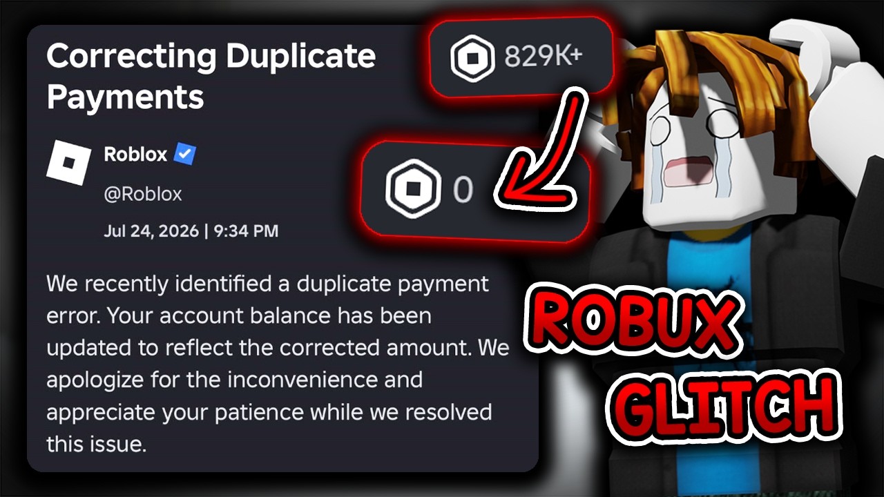 Roblox удаляет ваши Robux... (Глитч с дублированием Robux)