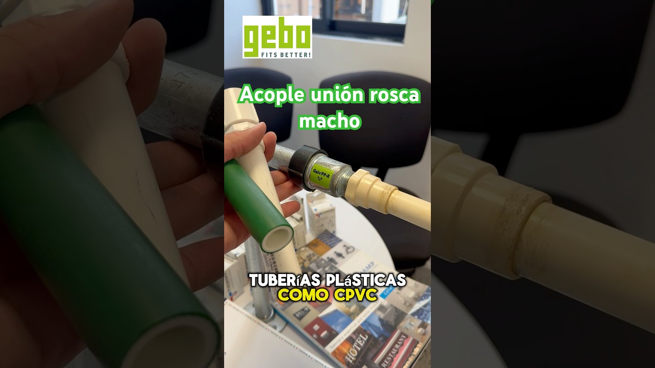C&oacute;mo conectar una tuber&iacute;a de acero galvanizado sin generar una rosca #plomero #gebo