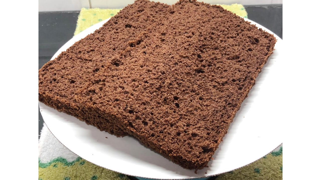 O PÃO DE LÓ DE CHOCOLATE DE 3 OVOS RETANGULAR QUE UTILIZO NOS VÍDEOS