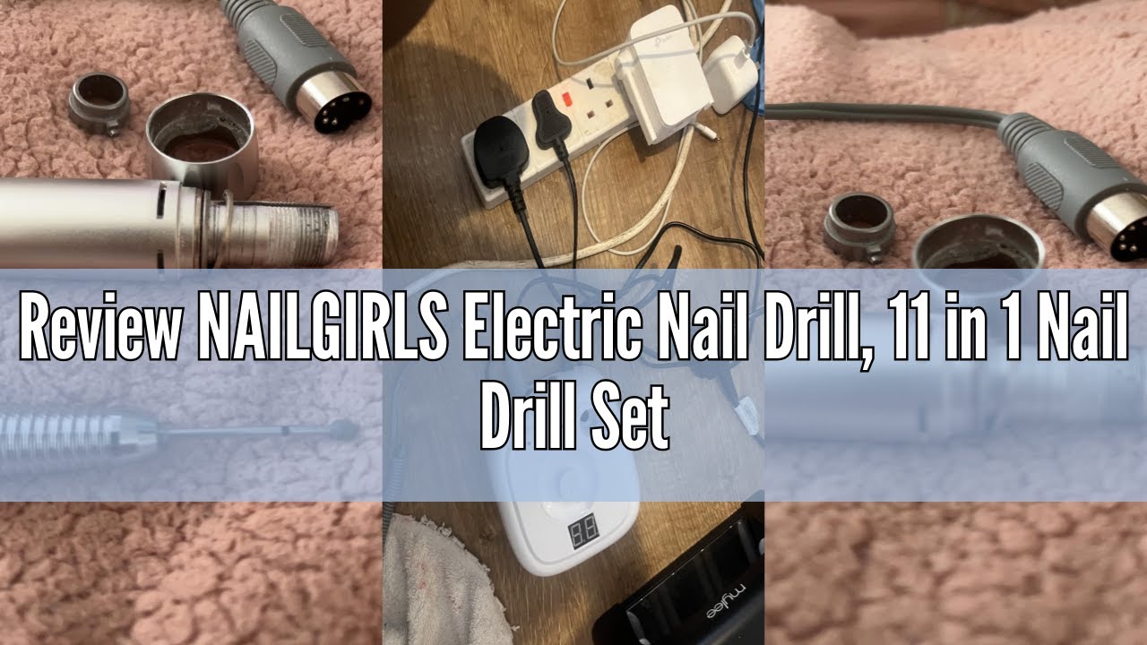 Review NAILGIRLS Electric Nail Drill, 11 in 1 Nail Drill Set Electric Nail Files Professional 35000R