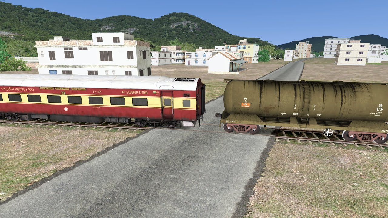 Dark Grey Petrol Tanker Coupling By Old Rajdhani Exp Coach | GOC Wdp4d