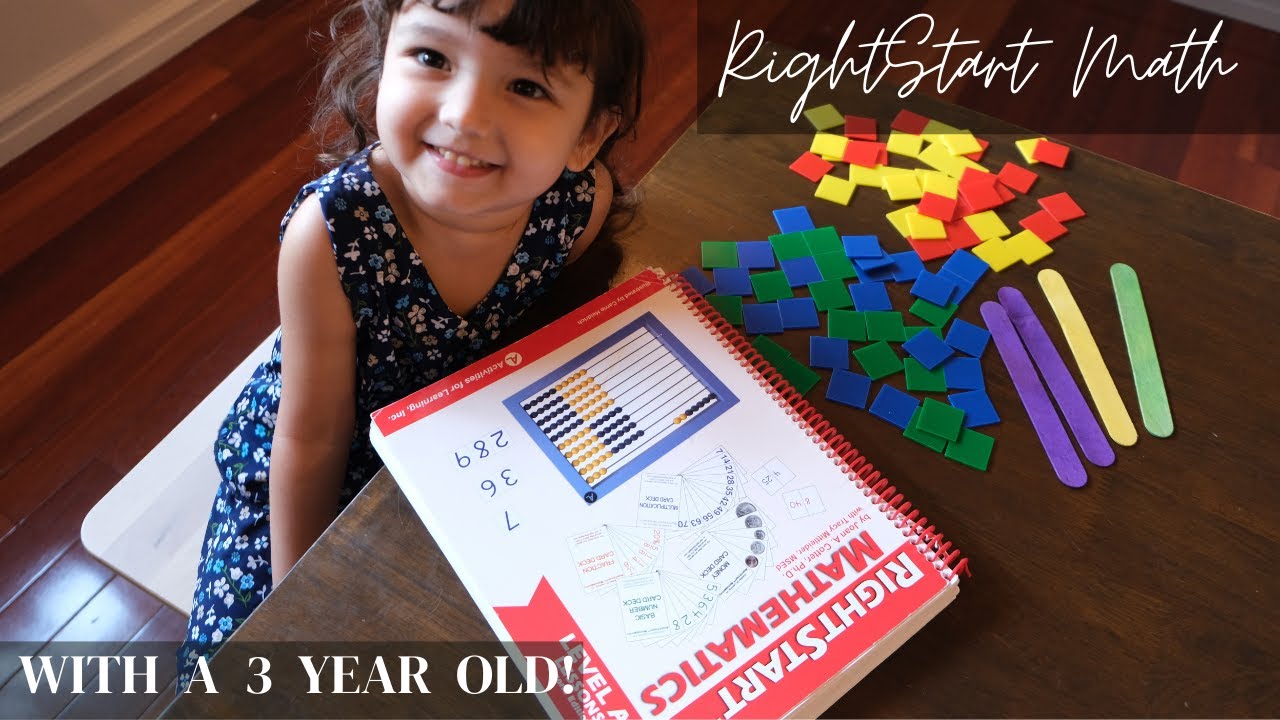 RightStart Math with a Three-Year-Old || Homeschool With Me
