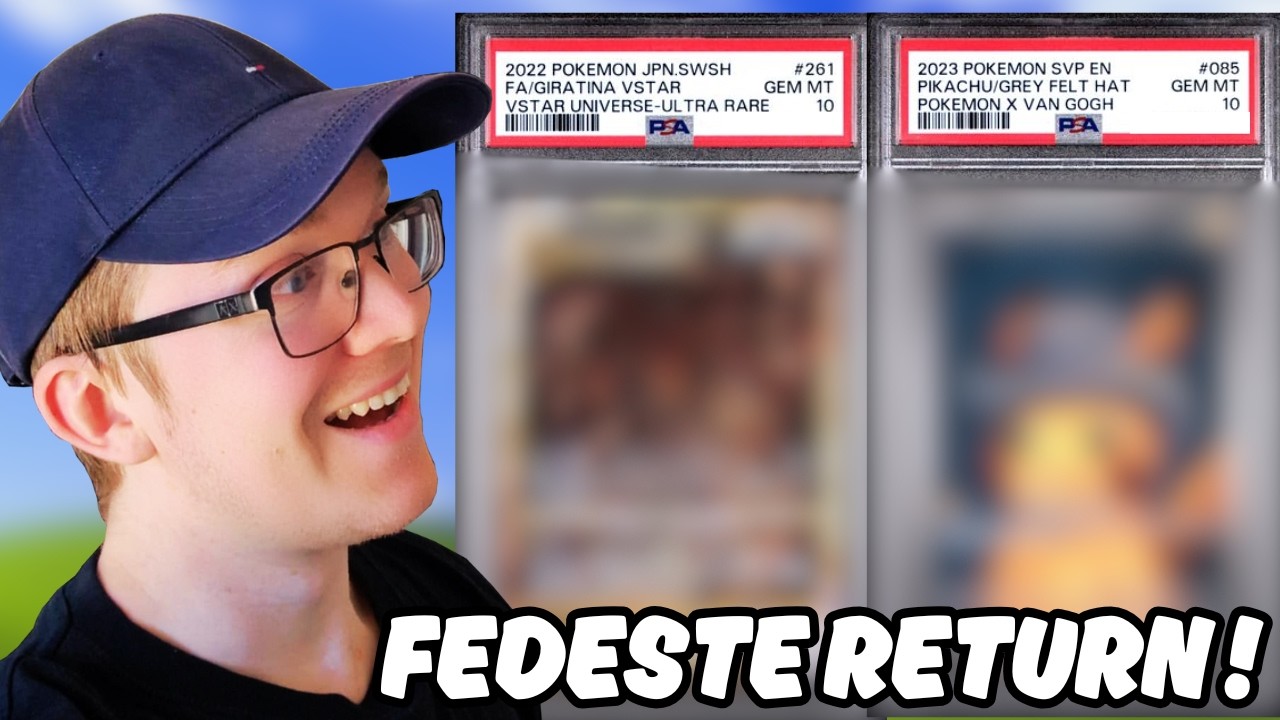 Får jeg en PSA 10? | Grading mine vildeste Pokémon-kort!