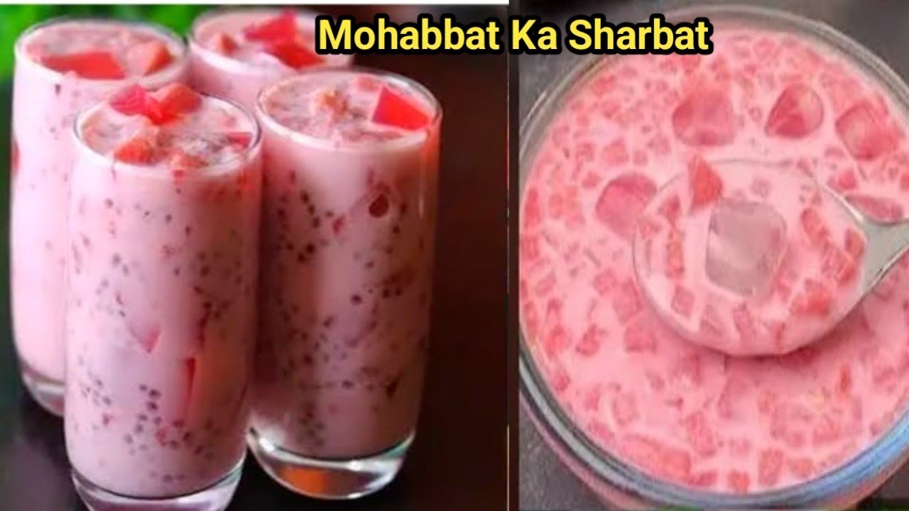 Mohabbat Ka Sharbat l Healthy Summer Special Drink l Mohabbat Sharbat Watermelon Juice 