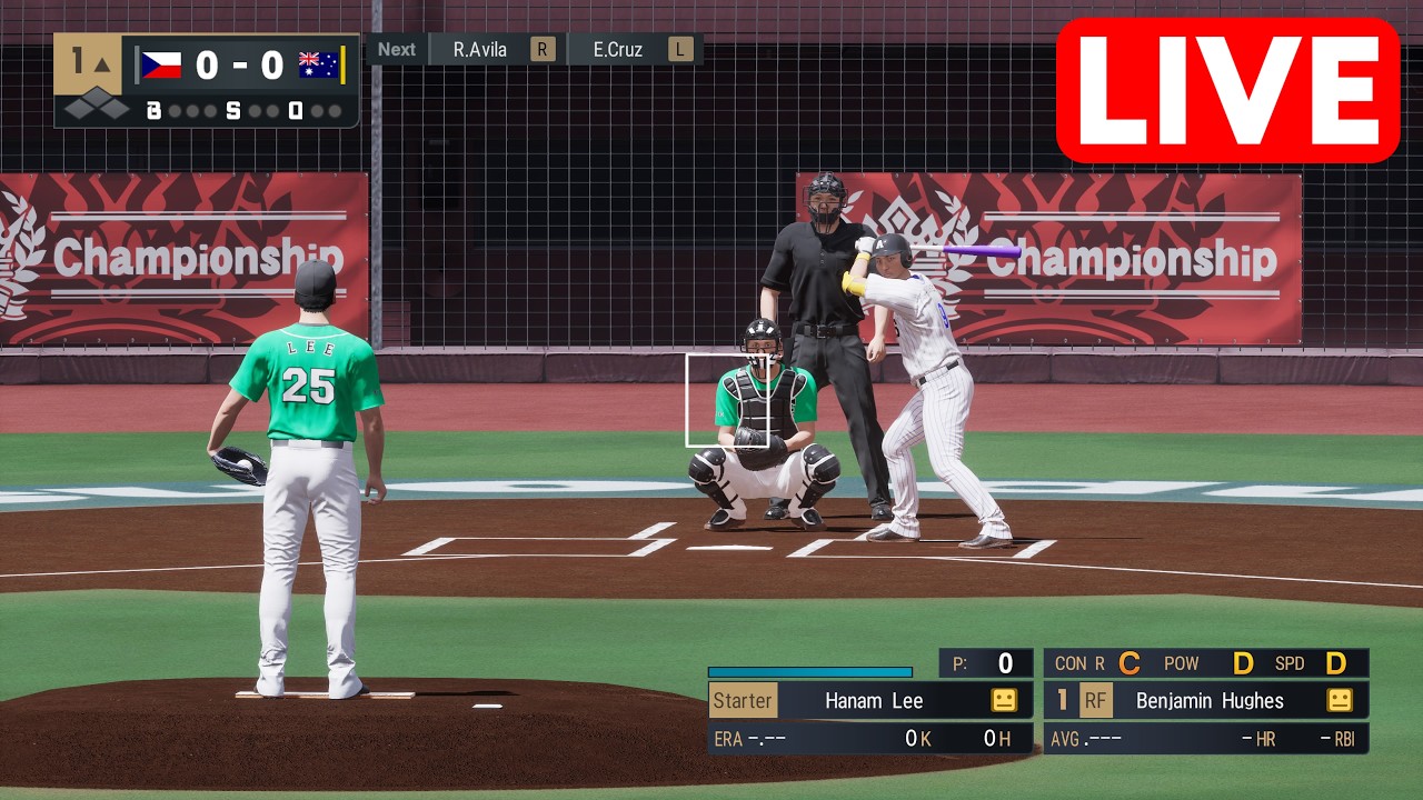 🔴 Australia vs Czechia | 2026 WBC - 5th March 2026 Full Game | eBaseball Pro Spirit Simulation