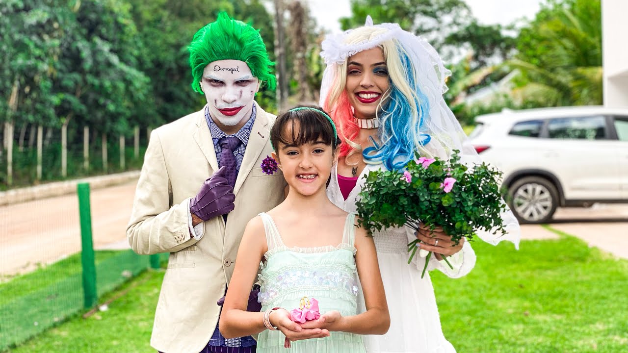 O CASAMENTO DA ARLEQUINA E DO CORINGA!