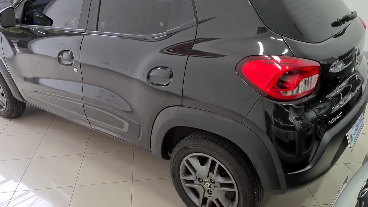 Renault kwid 1.0 intense 2019 com baix&iacute;ssima quilometragem &uacute;nico dono na cor preta