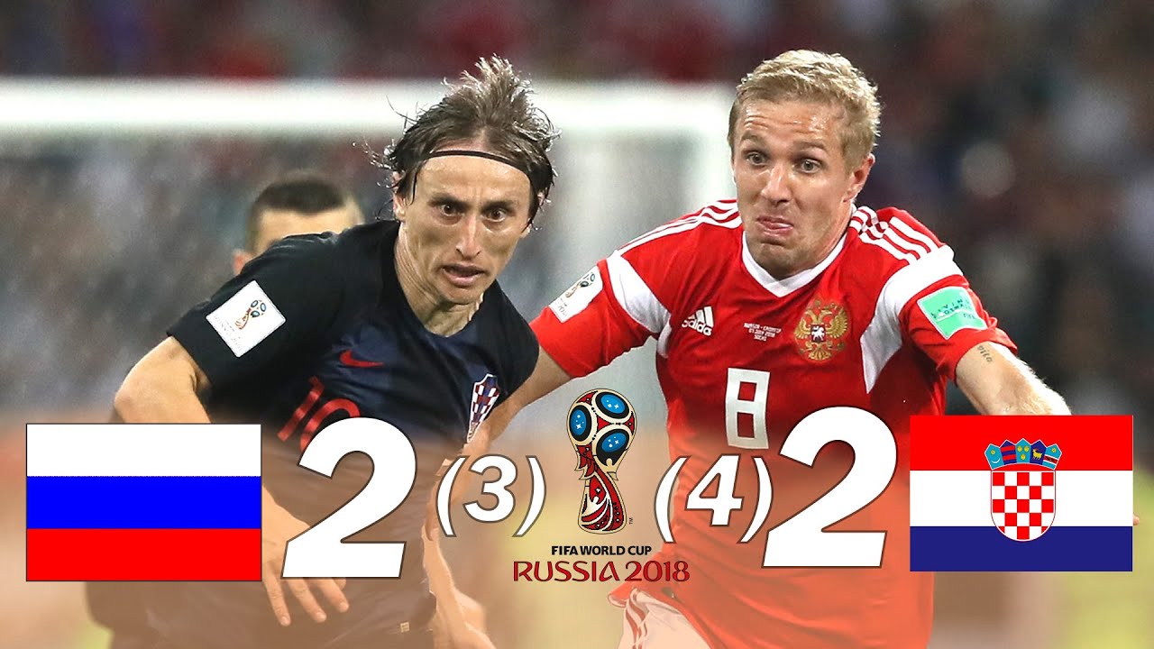 Rússia 2 x 2 Croácia (Pênaltis 3-4) Copa do Mundo 2018