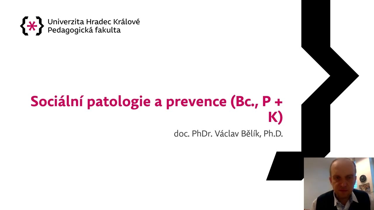 Studijní program Sociální patologie a prevence
