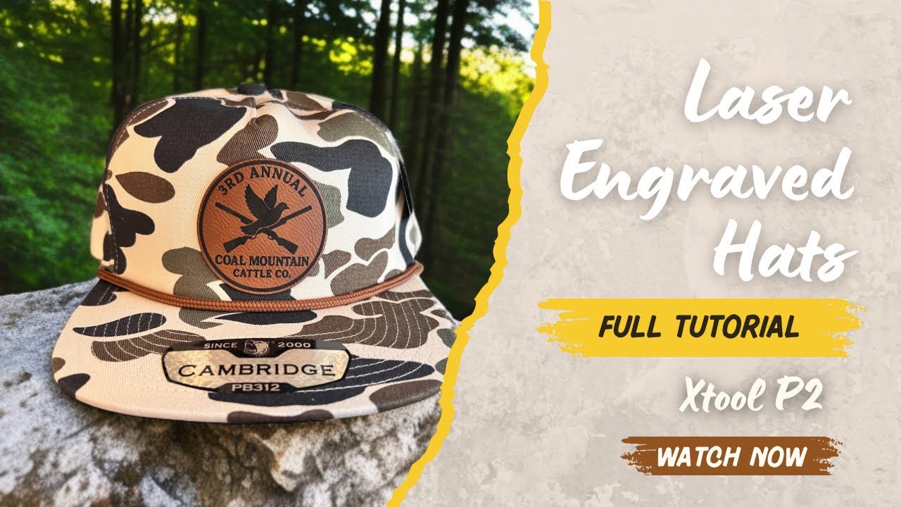 Laser Engraved Patch Hats | Complete Tutorial 