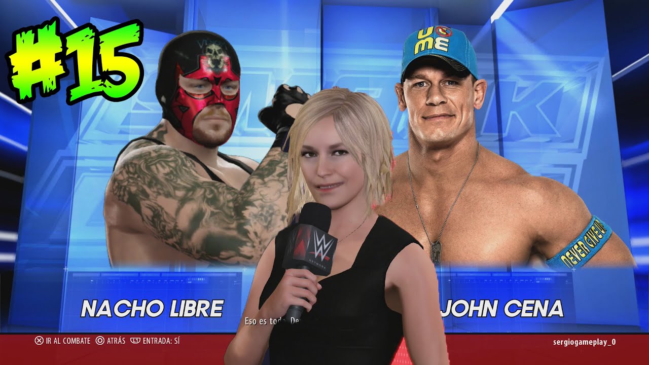 WWE 2K16 - Nacho Libre Vs John Cena - La Autoridad me odia por pegarle a HHH