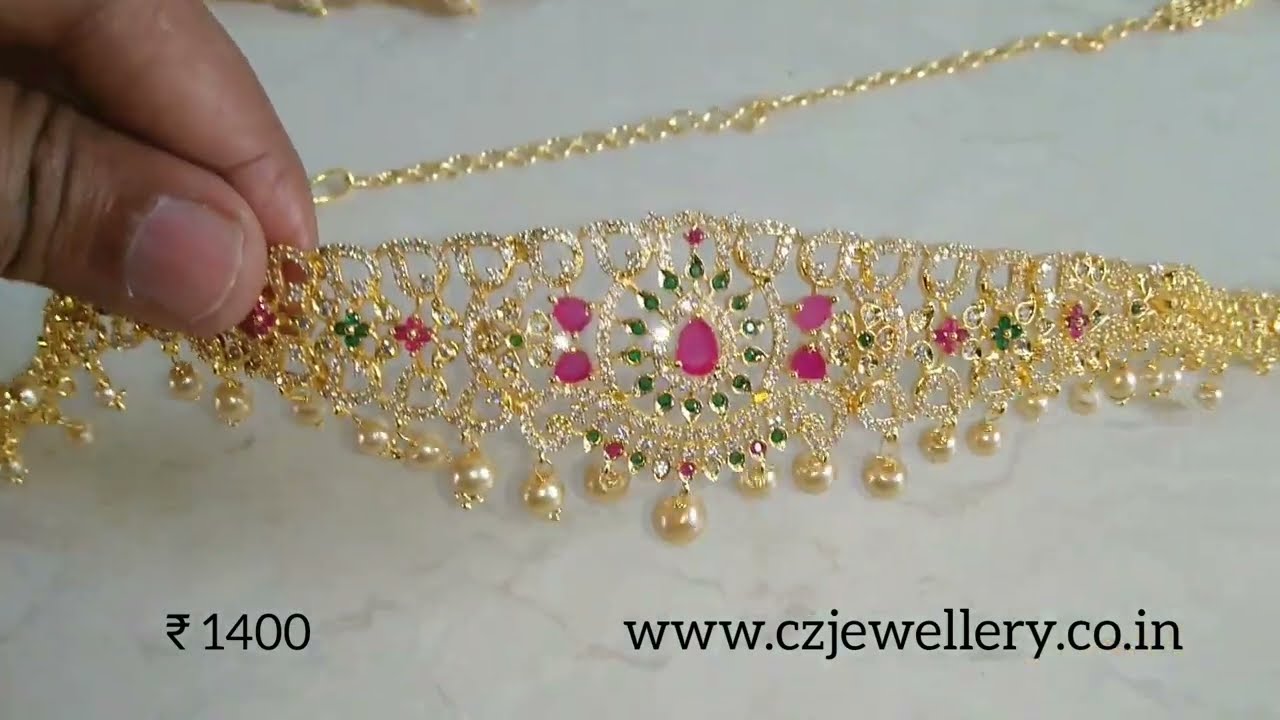CZ Vaddanam/kamarband from ₹1400 🇮🇳Free shipping, CZ Jewellery wholesale #czjewellery