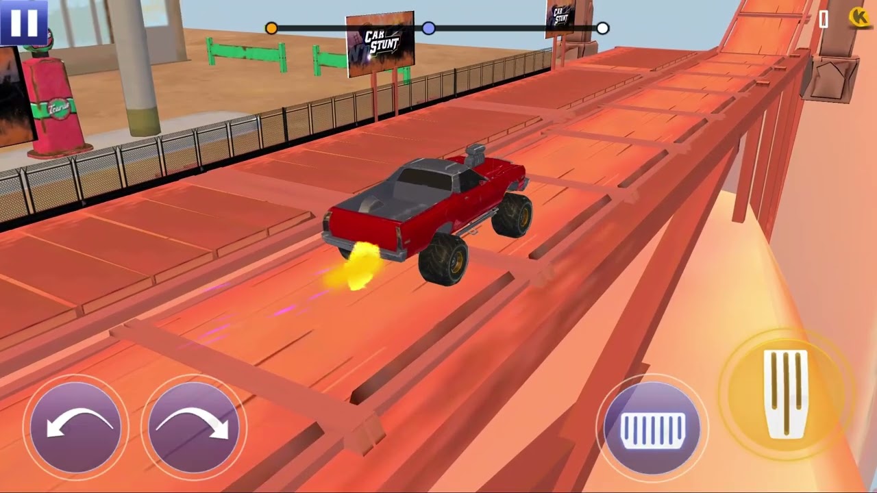 Car Stunt in the Dead Sand Sea⌛😵 #walkthrough #games #gaming #carstunt #gameplay #cargames