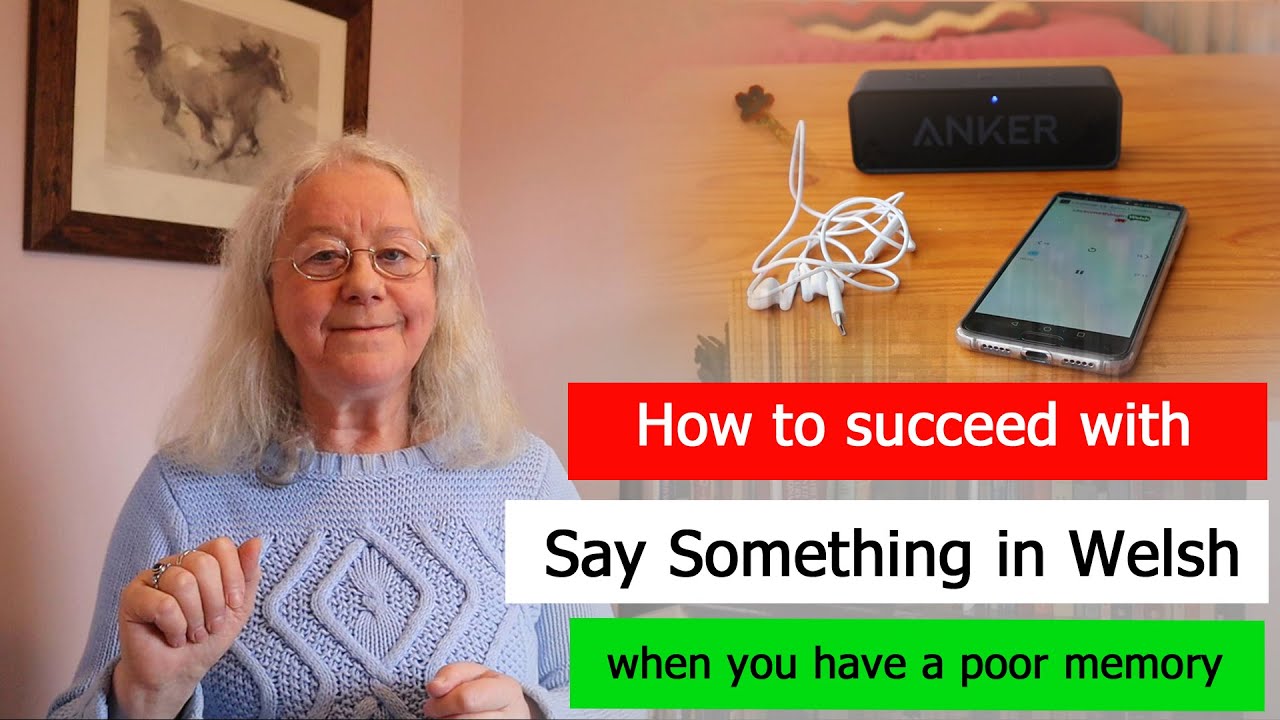 How to succeed with Say Something in Welsh when you have a poor working memory