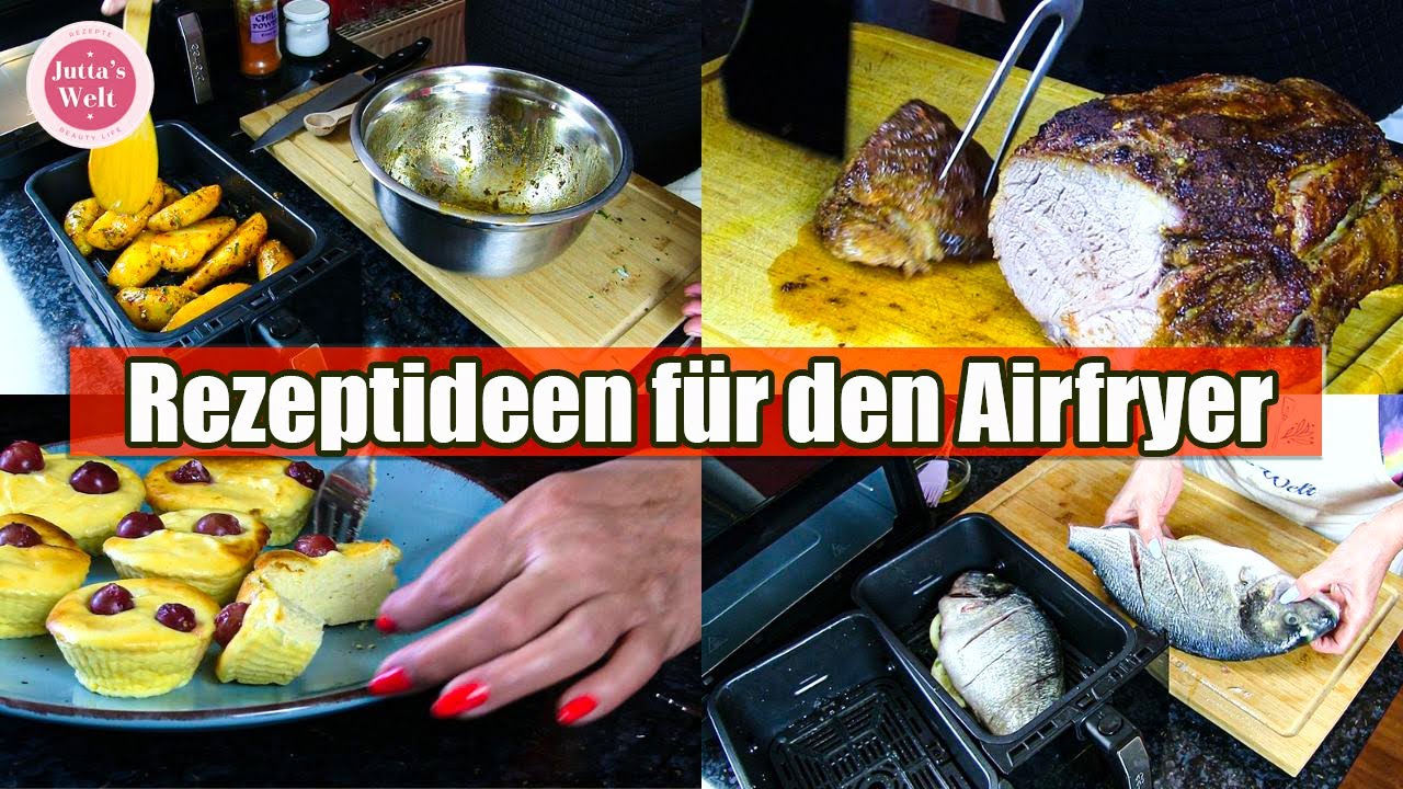 Airfryer-Vielfalt 🤩 5 köstliche Rezepte von saftigem Braten bis zu fluffigen Muffins 😋