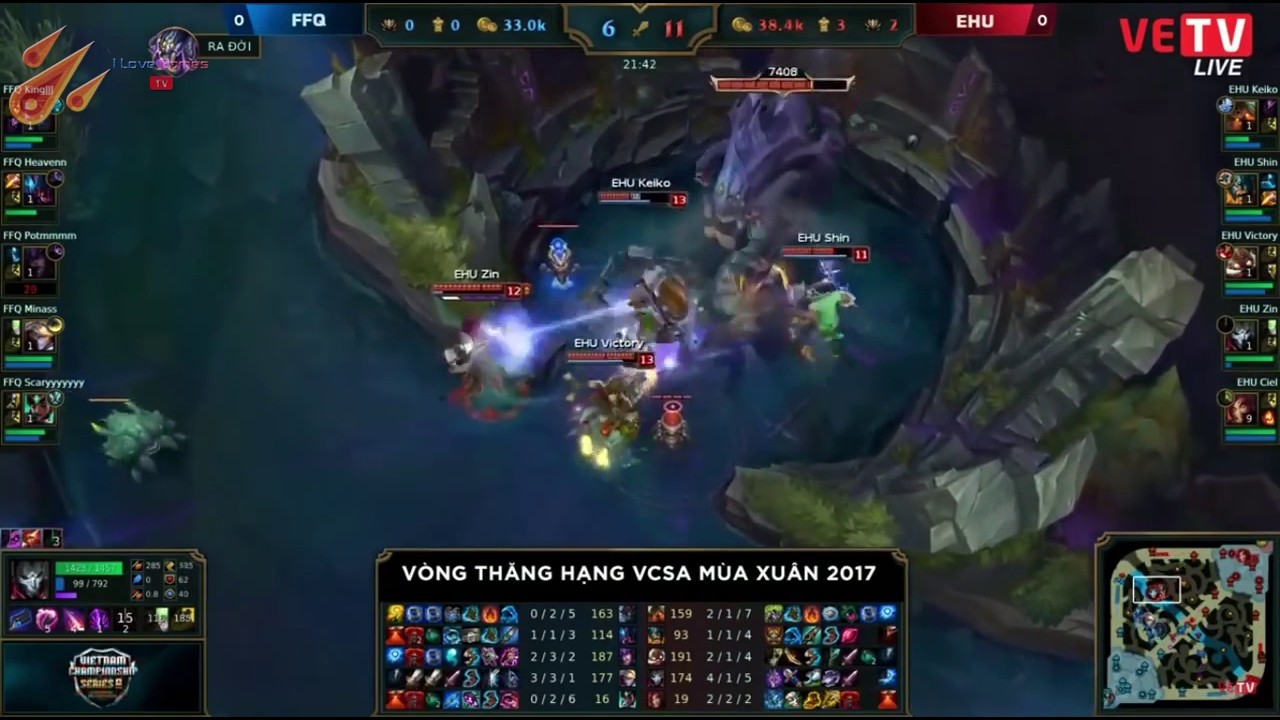 [Highlight][V&ograve;ng loại VCSA] FFQ vs EHU v&aacute;n 1