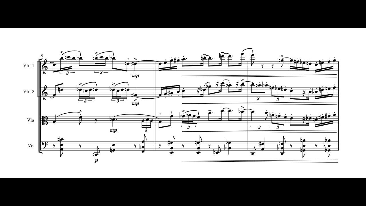 Mason Ishida - String Quartet No. 2 (2020)