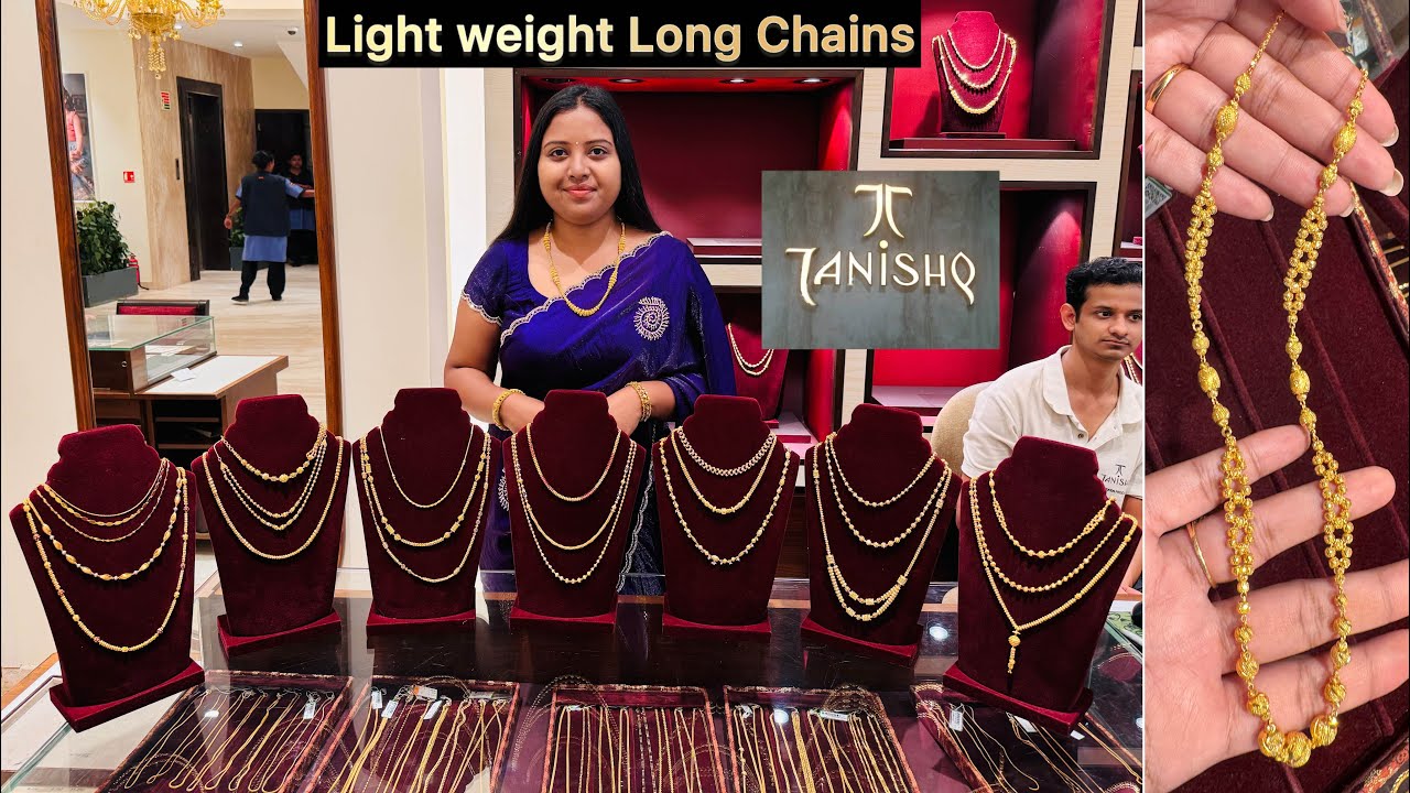 Tanishq exclusive 22KT long gold Chain designs | Traditional stylish long chain Necklaces|Necklaces