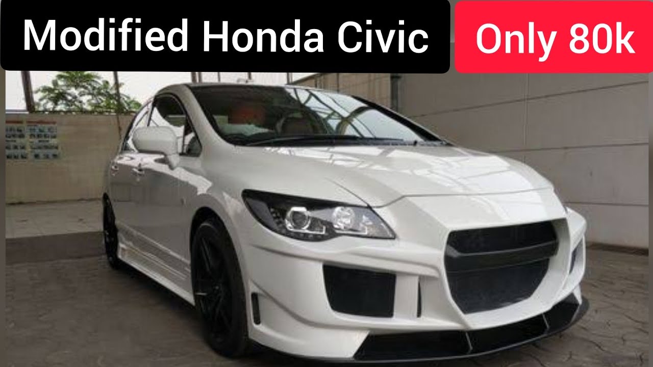 Modified Honda Civic With Full Body Kit | Honda Civic Custom Interior | Civic Fully Modified