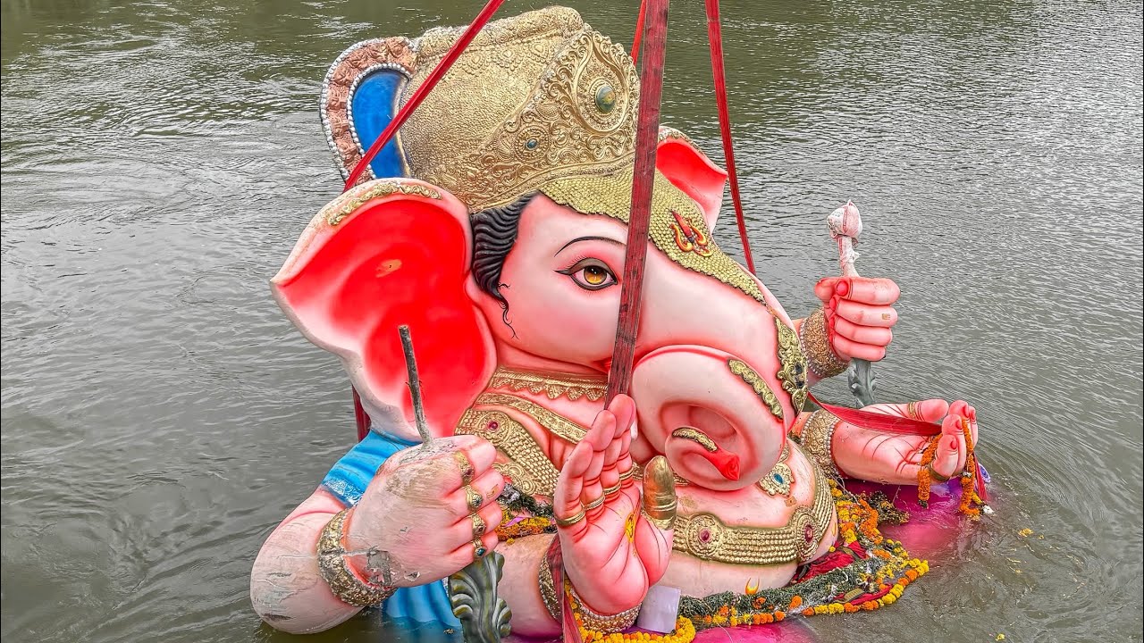 Big Dagdusheth Ganpati Visarjan 2025 | Ganesh Nimajjanam 2025 Tandur | Ganpati Bappa Visarjan 2025