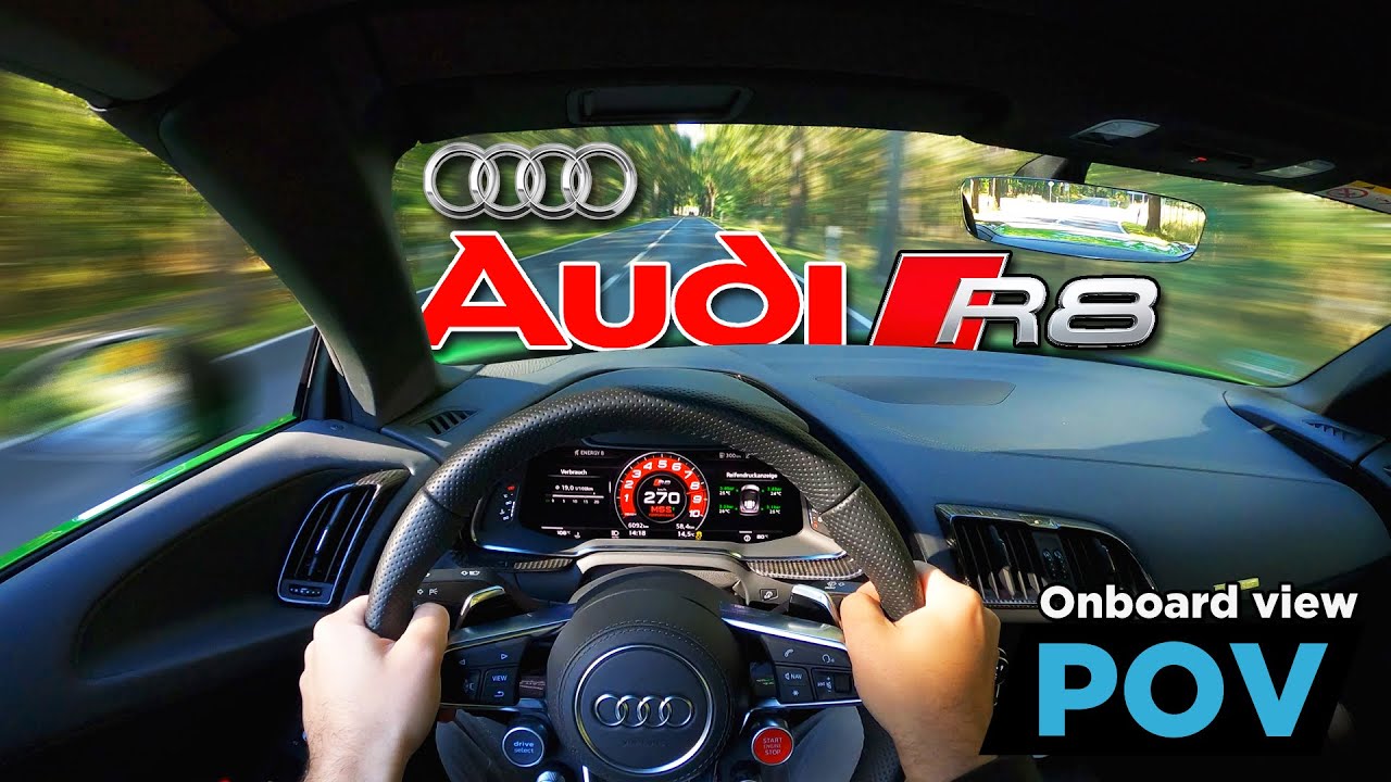Audi R8 Spyder Performance - 5.2 V10 620PS / 580Nm - POV DRIVE Onboard mit Kommentar - 60FPS!