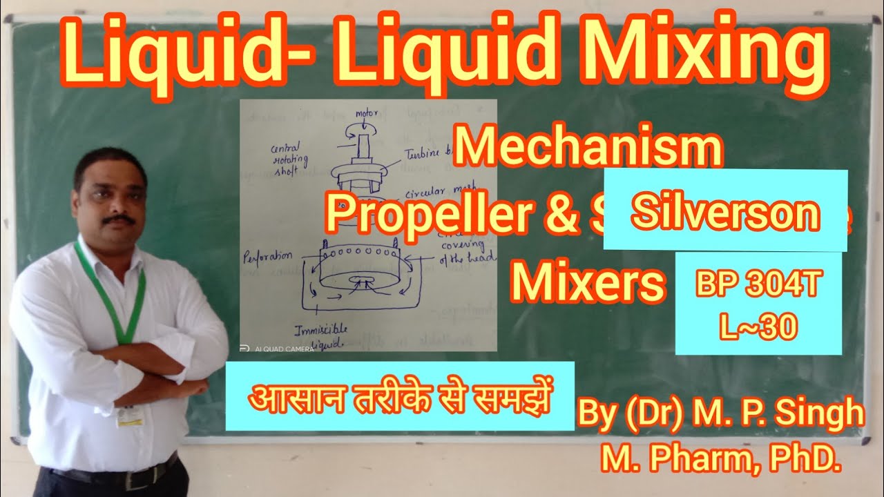 Liquid Mixing Mechanism & Equipments | Propeller | Silverson I Pharma Engineering | BP304T |  L~30