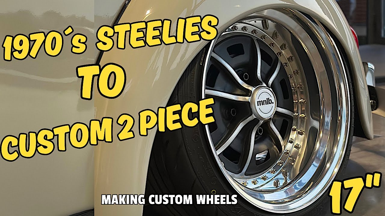 VW Bug Custom 2 Piece Wheels From 1970`s Sprintstar Steelies!