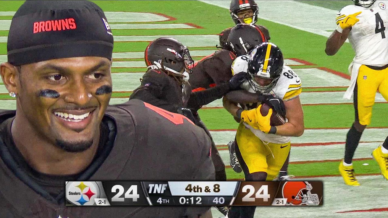 ПОСЛЕДНИЕ ДВЕ МИНУТЫ ЭТОЙ ИГРЫ БЫЛИ БЕЗУМНЫМИ! Концовка матча Steelers против Browns, 4-я неделя